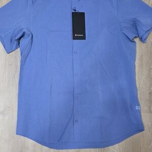 lululemon athletica Blue Casual Button Down Shirt